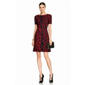 Power Femme / Executive Edge Leopard A-line Scuba Dress | DKNY | 12